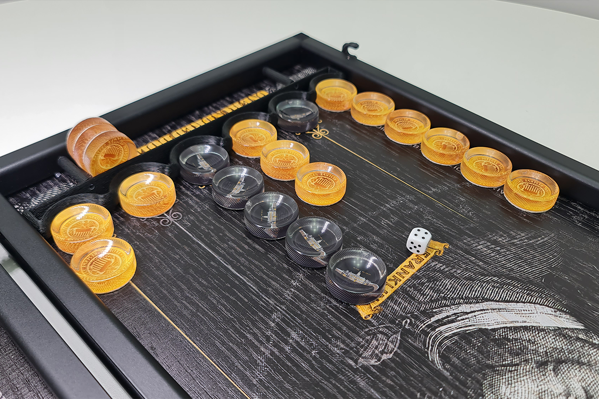 Exclusive: "Franklin 100" – American dollar-themed backgammon game
