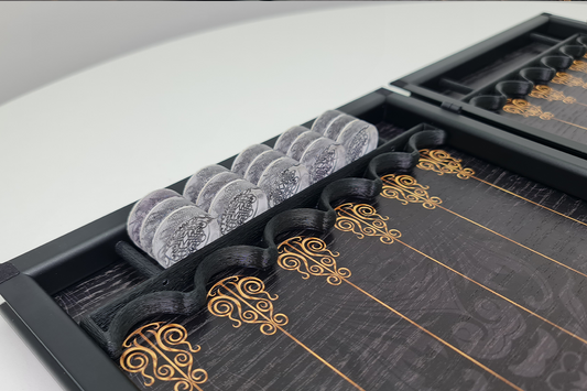 Exclusive: "Royal Ornament" — Oak Veneer Backgammon