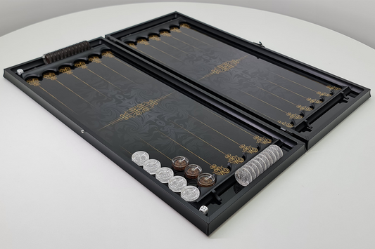 Exclusive: "Royal Ornament" — Tempered Glass Backgammon