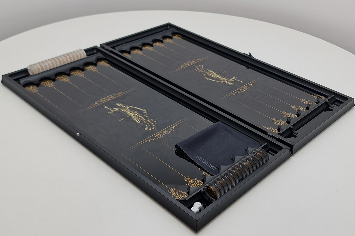 Exclusive: "Eternal Justice" — Tempered Glass Backgammon